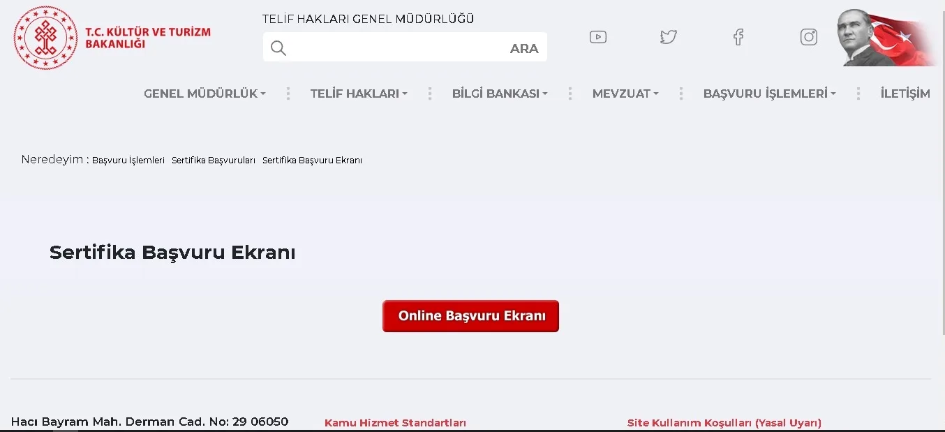 Başvuru rehberi ekran görüntüsü 4