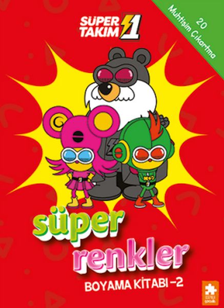 Süper 1 Takım Süper Renkler Boyama Kitabı - 2