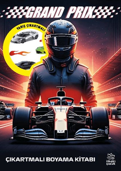 Grand Prix Çıkartmalı Boyama Kitabı