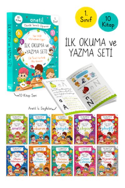 Anetil İlk Okuma ve Yazma Seti – 10 Kitap