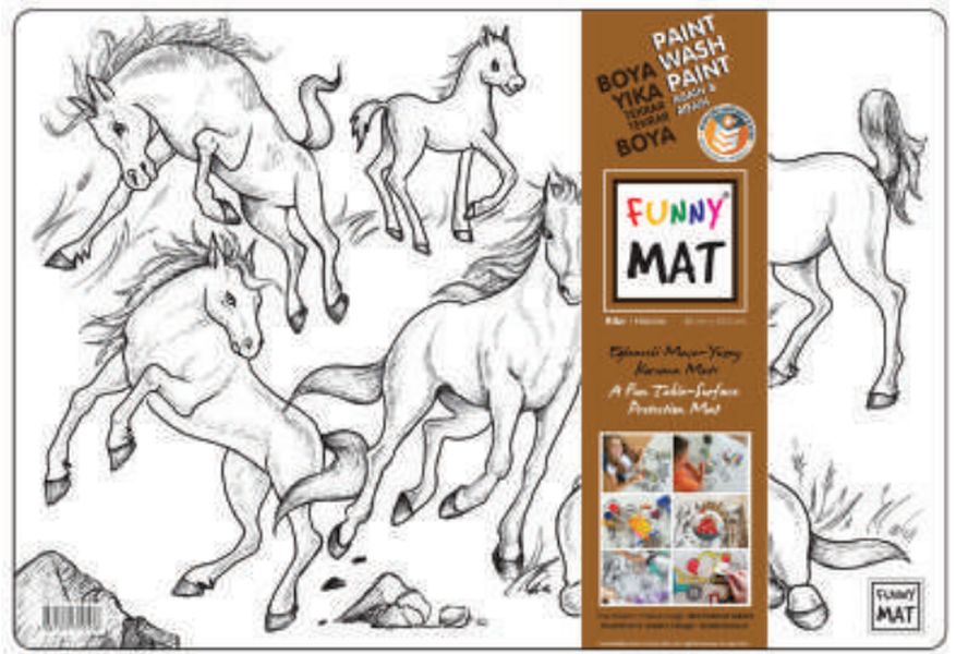 Funny Mat -  Atlar 33,5x48cm