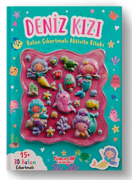 Deniz Kızı Balon Çıkartmalı Aktivite Kitabı