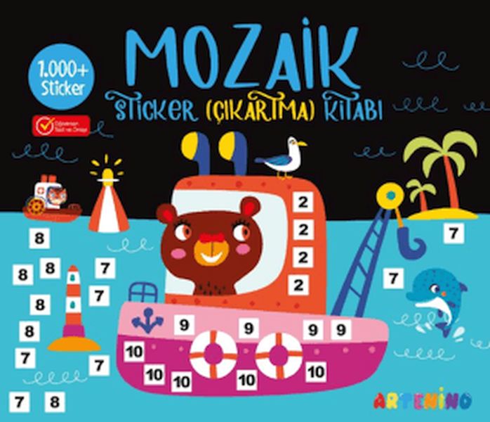 Mozaik Sticker Çıkartma Kitabı - Siyah