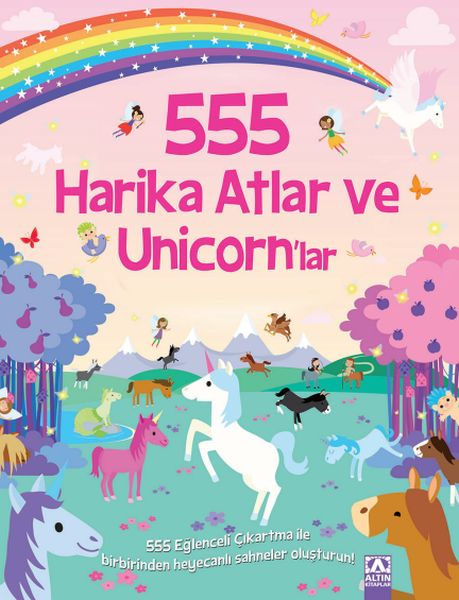 555 Eğlenceli Çıkartma - Harika Atlar ve Unicorn’lar