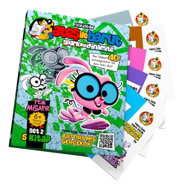 Ateş İle Barut Yeni Misafir Ar (4D) Animasyonlu Kitap Set 2