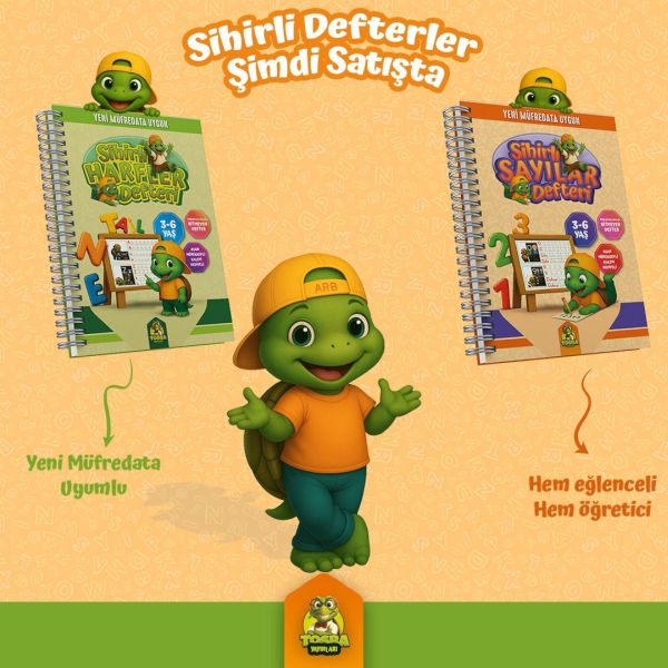Sihirli Harfler ve Sihirli Sayılar Defteri 2 Kitap Set