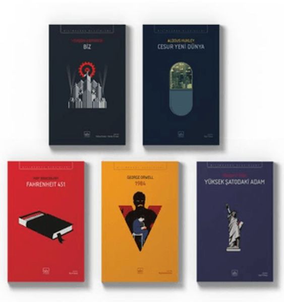 Distopya Seti (Fahrenheit 451, Cesur Yeni Dünya, Yüksek Şatodaki Adam, 1984, Biz)
